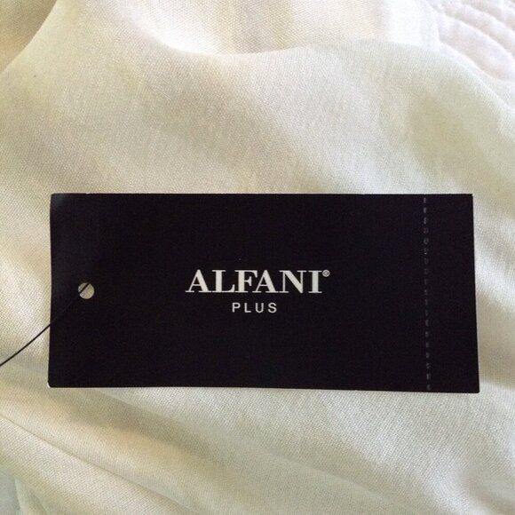 NWT Alfani 16W, Bone color, Maxi, Short cuffed sleeve; Special Occasion, Profess - Picture 4 of 7